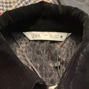 Zara lace button up long sleeve